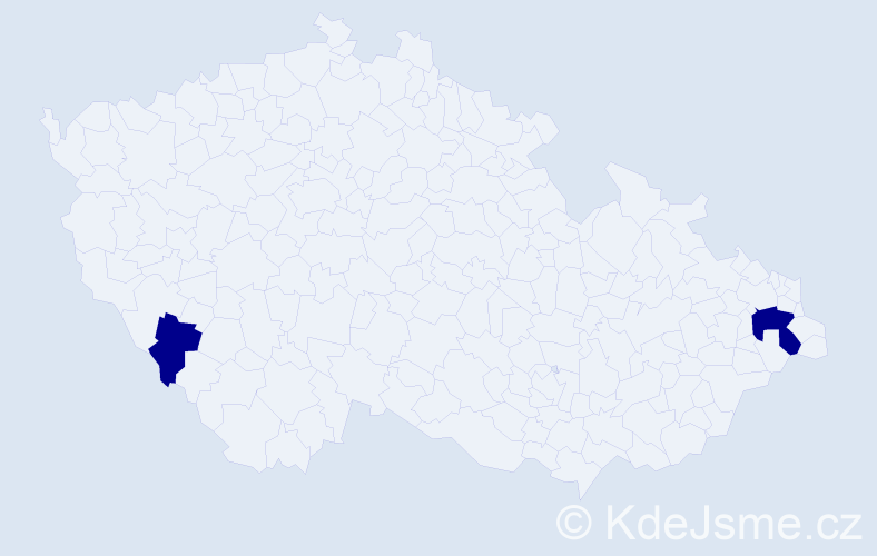 Jméno: 'Jan Vojta', počet výskytů 2 v celé ČR