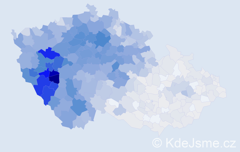 Jméno: 'Václava', počet výskytů 6355 v celé ČR