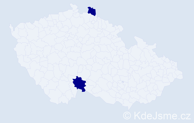 Jméno: 'Milan Patrik', počet výskytů 2 v celé ČR