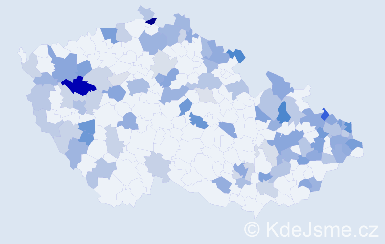 Jméno: 'Edmund', počet výskytů 192 v celé ČR