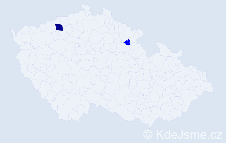 Jméno: 'Rosália', počet výskytů 3 v celé ČR