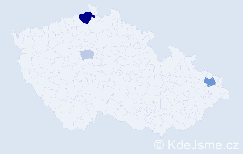 Jméno: 'Quang Huy', počet výskytů 3 v celé ČR