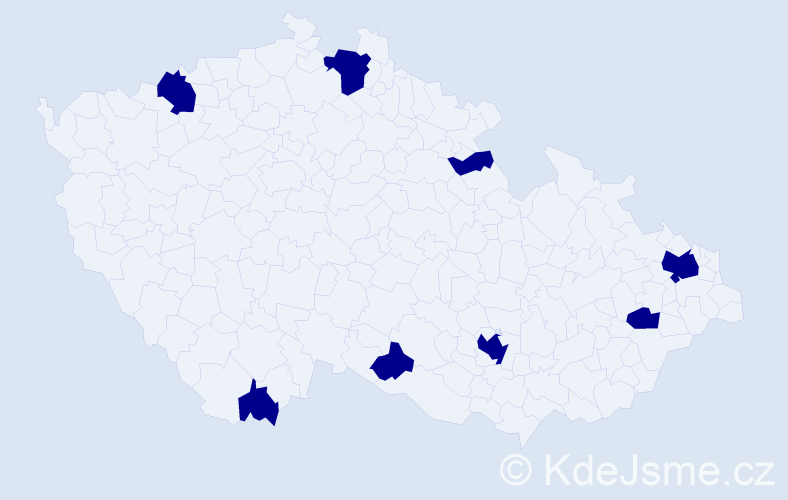 Jméno: 'Teresa Anna', počet výskytů 8 v celé ČR