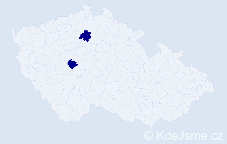 Jméno: 'Petr Eduard', počet výskytů 2 v celé ČR