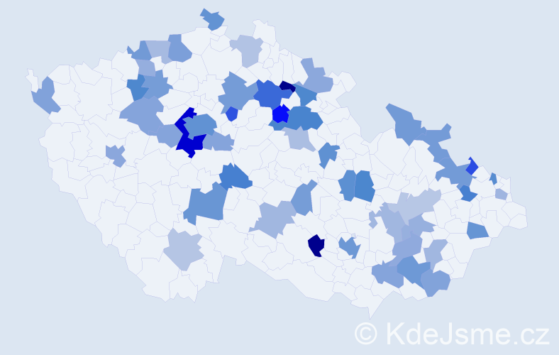 Jméno: 'Sofie Anna', počet výskytů 89 v celé ČR