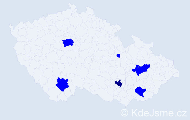 Jméno: 'Mathieu', počet výskytů 7 v celé ČR