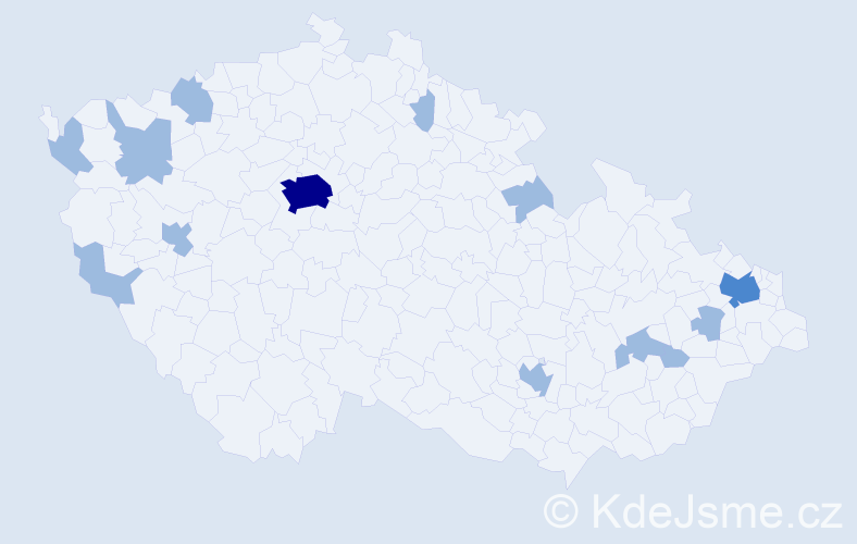 Jméno: 'My Linh', počet výskytů 17 v celé ČR