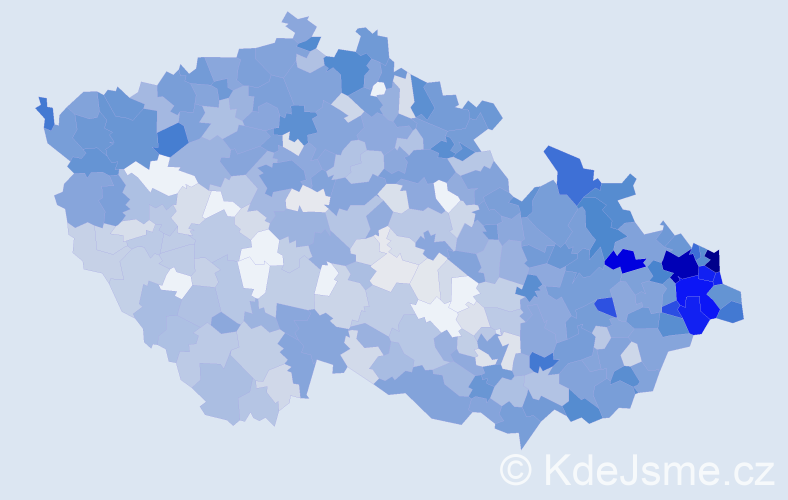 Jméno: 'Emília', počet výskytů 1981 v celé ČR