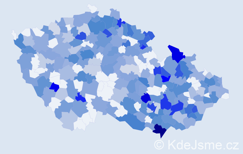Jméno: 'Lubomíra', počet výskytů 538 v celé ČR