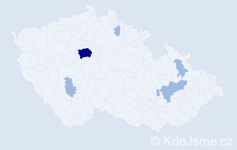 Jméno: 'David Joseph', počet výskytů 9 v celé ČR