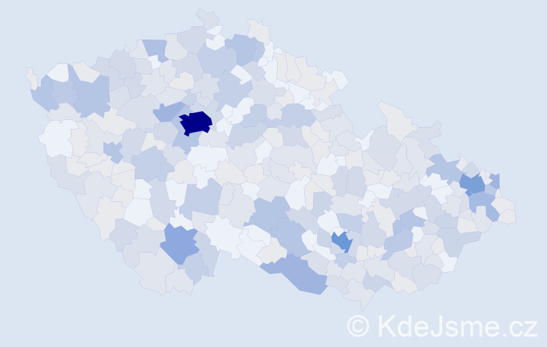 Jméno: 'Albína', počet výskytů 628 v celé ČR