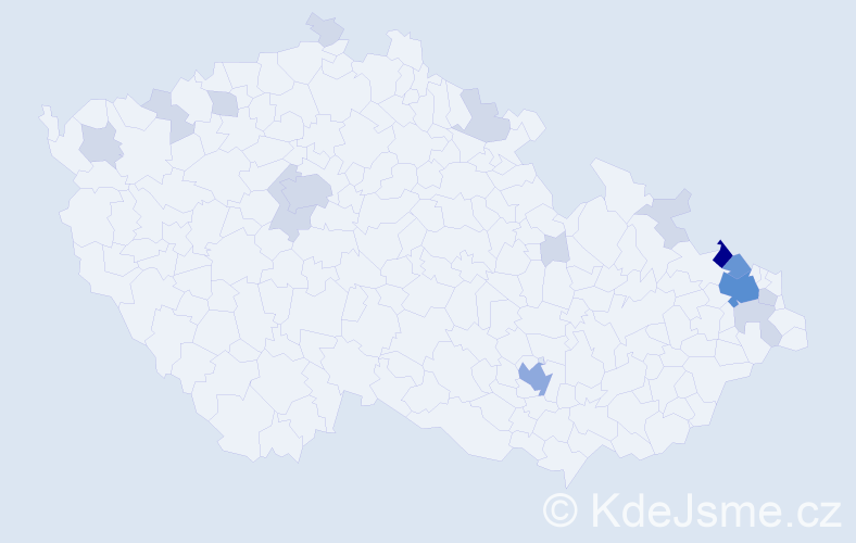 Jméno: 'Adelheida', počet výskytů 43 v celé ČR