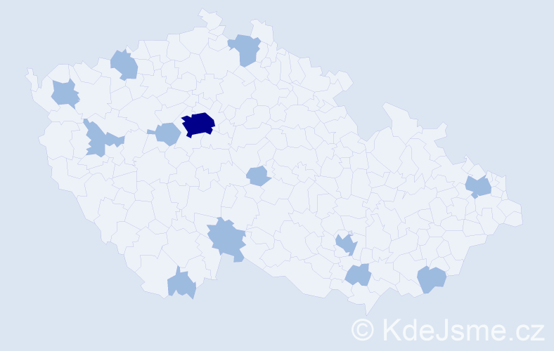 Jméno: 'Niklas', počet výskytů 16 v celé ČR
