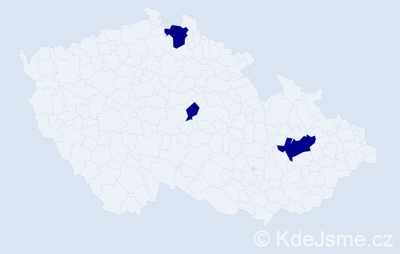 Jméno: 'Sheron', počet výskytů 3 v celé ČR