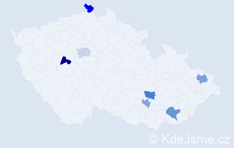 Jméno: 'Burim', počet výskytů 10 v celé ČR