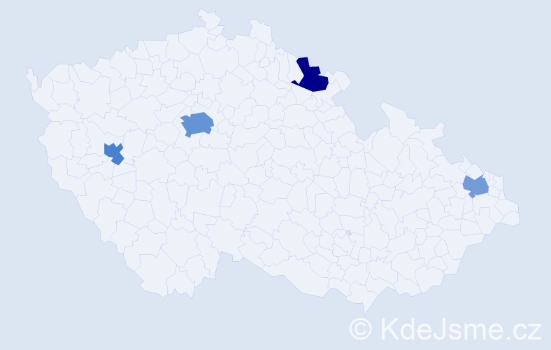 Jméno: 'Aldona', počet výskytů 7 v celé ČR