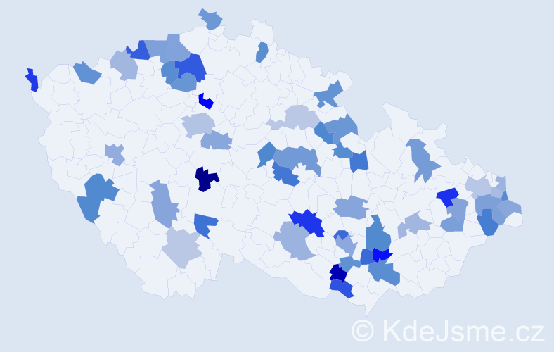 Jméno: 'Denny', počet výskytů 78 v celé ČR