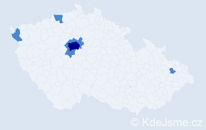 Jméno: 'Sofian', počet výskytů 8 v celé ČR