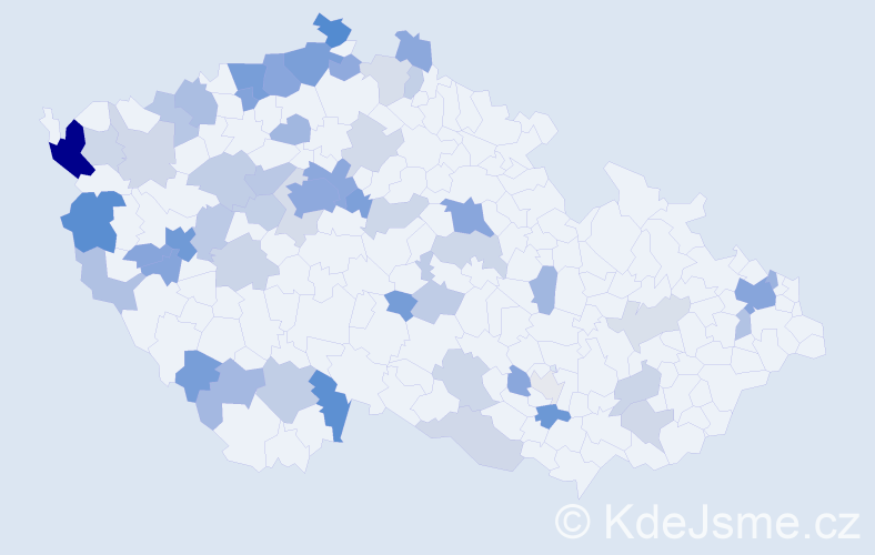 Jméno: 'Thi Thu', počet výskytů 124 v celé ČR