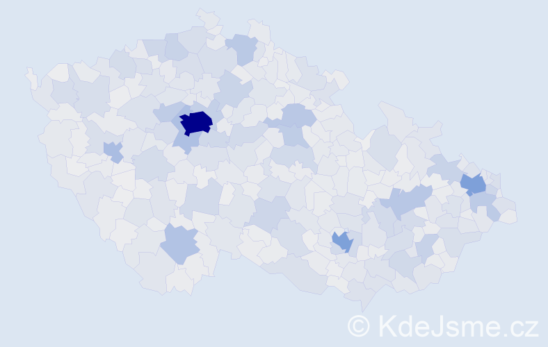 Jméno: 'Markéta', počet výskytů 59734 v celé ČR