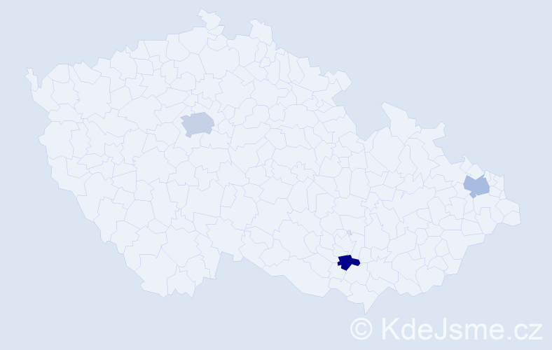 Jméno: 'Šejla', počet výskytů 4 v celé ČR