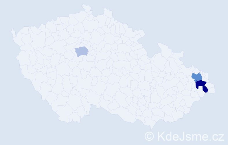 Jméno: 'Yeseul', počet výskytů 3 v celé ČR