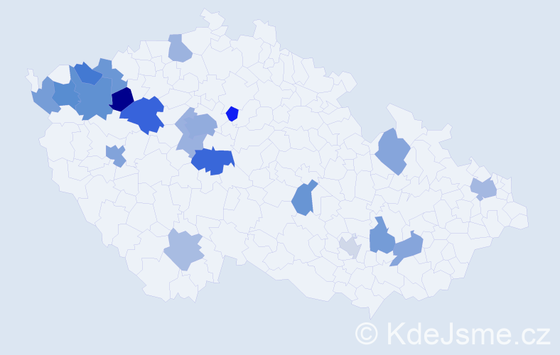 Jméno: 'Jelizaveta', počet výskytů 33 v celé ČR