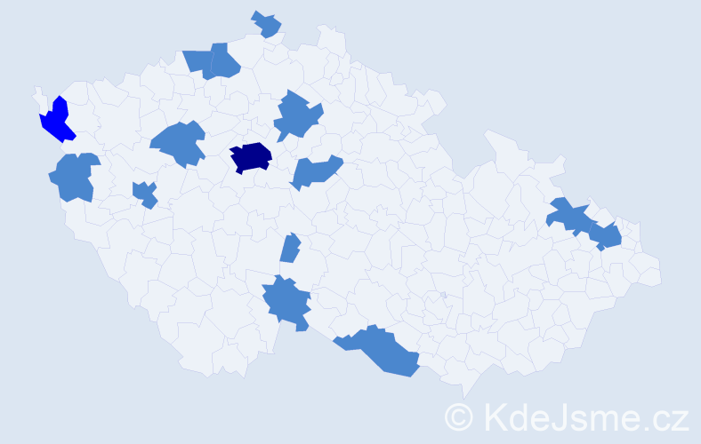 Jméno: 'Thi My Hanh', počet výskytů 18 v celé ČR
