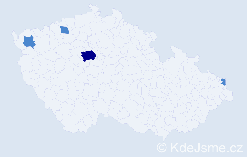 Jméno: 'Cheryl', počet výskytů 6 v celé ČR