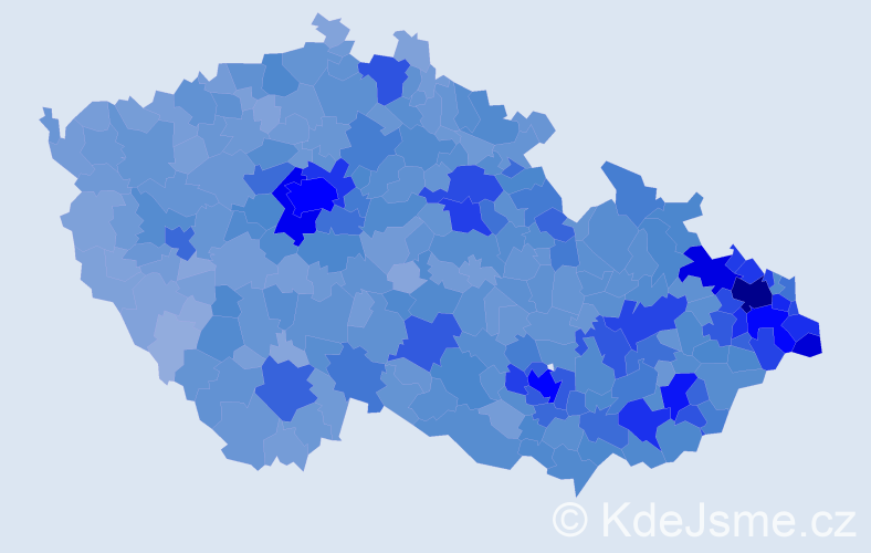 Jméno: 'Adam', počet výskytů 41912 v celé ČR