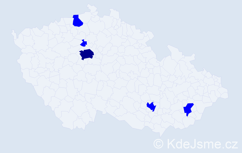 Jméno: 'Ihor', počet výskytů 6 v celé ČR