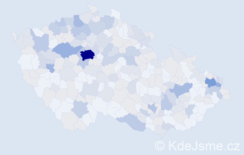 Jméno: 'Světluše', počet výskytů 476 v celé ČR