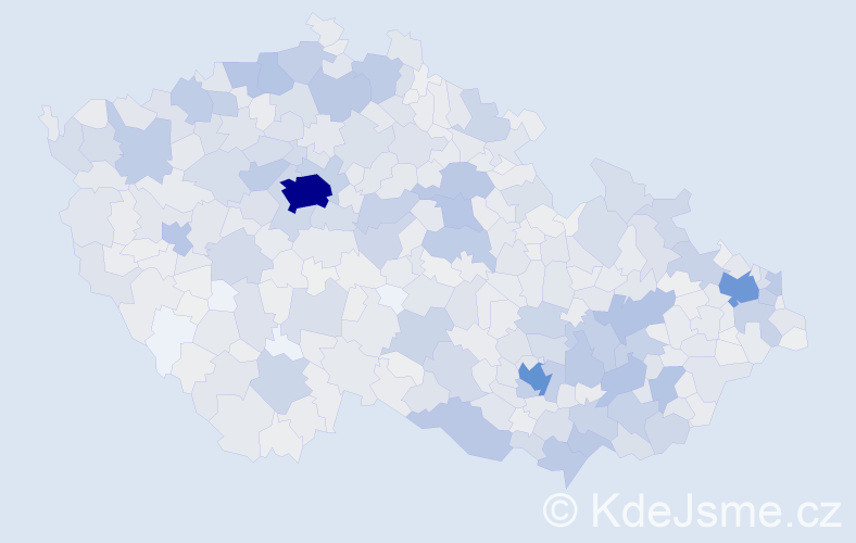 Jméno: 'Světlana', počet výskytů 3839 v celé ČR