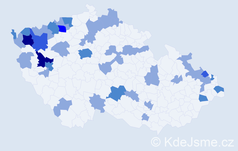 Jméno: 'Anneliese', počet výskytů 74 v celé ČR