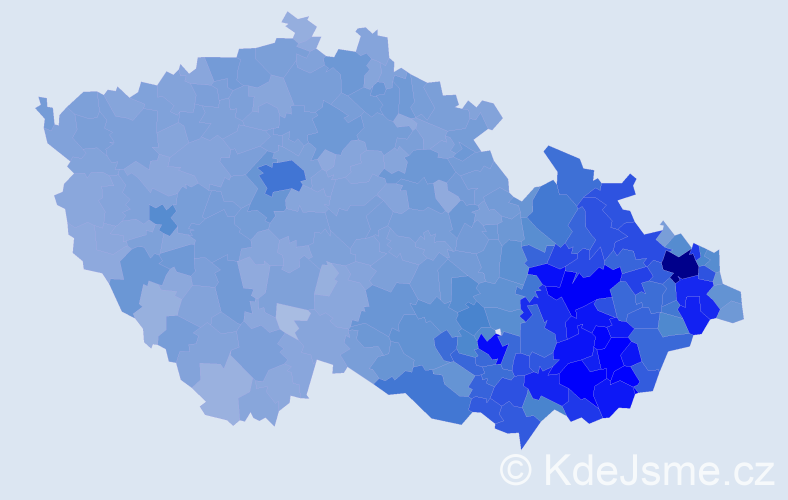 Jméno: 'Jarmila', počet výskytů 60988 v celé ČR