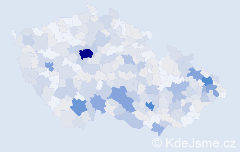 Jméno: 'Bohumíra', počet výskytů 653 v celé ČR