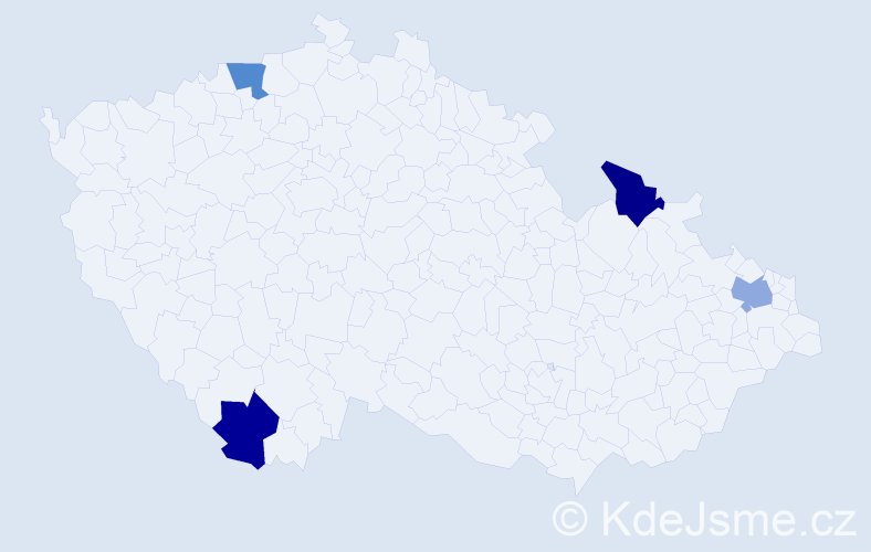 Jméno: 'Sorin', počet výskytů 4 v celé ČR