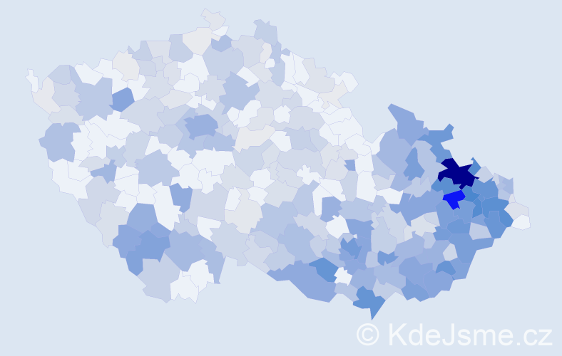 Jméno: 'Vladan', počet výskytů 988 v celé ČR