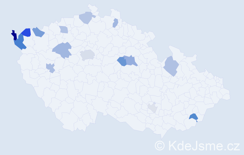 Jméno: 'Quang Anh', počet výskytů 23 v celé ČR