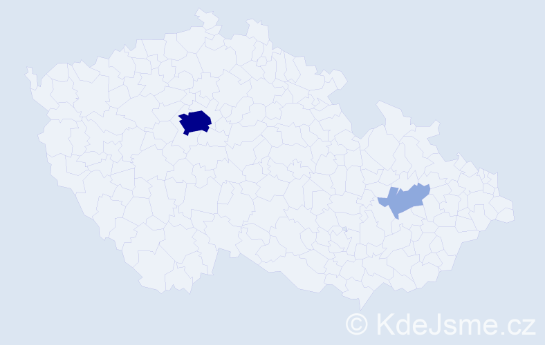 Jméno: 'Nelson', počet výskytů 7 v celé ČR