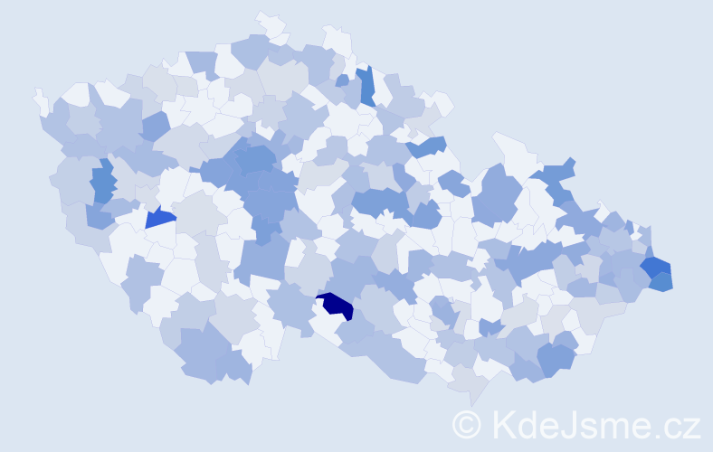 Jméno: 'Benjamín', počet výskytů 311 v celé ČR