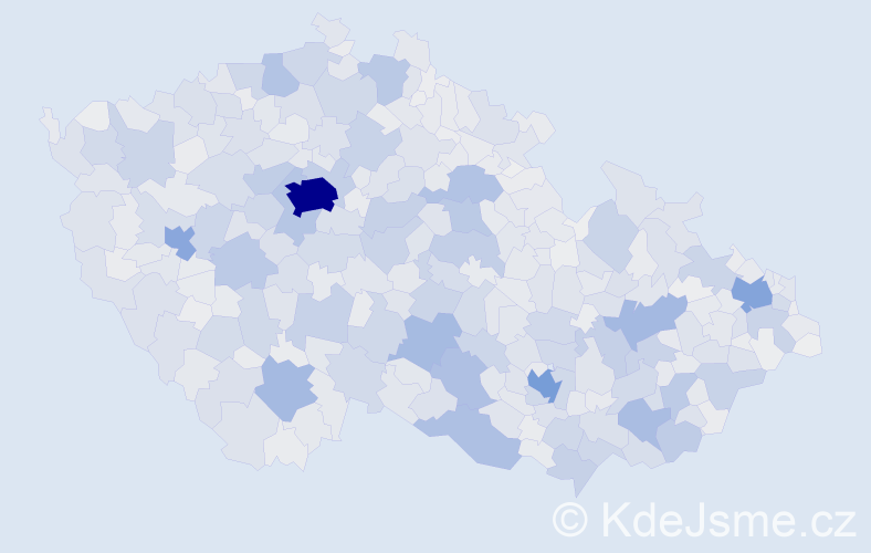 Jméno: 'Bohumila', počet výskytů 9592 v celé ČR