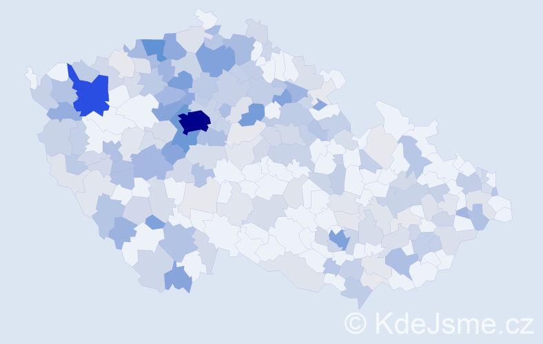 Jméno: 'Marina', počet výskytů 887 v celé ČR