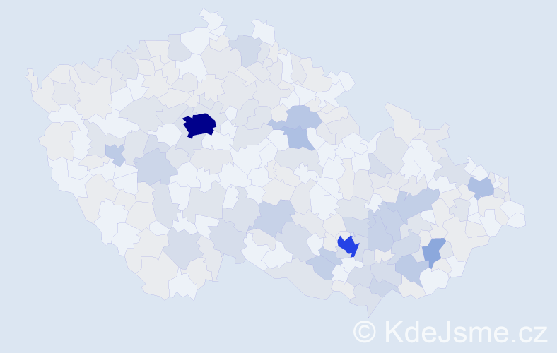 Jméno: 'Milana', počet výskytů 560 v celé ČR