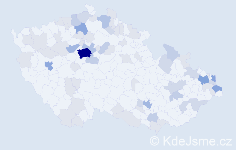 Jméno: 'Halka', počet výskytů 161 v celé ČR