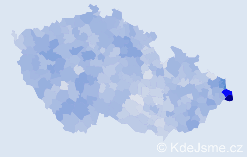Jméno: 'Vladislav', počet výskytů 15100 v celé ČR