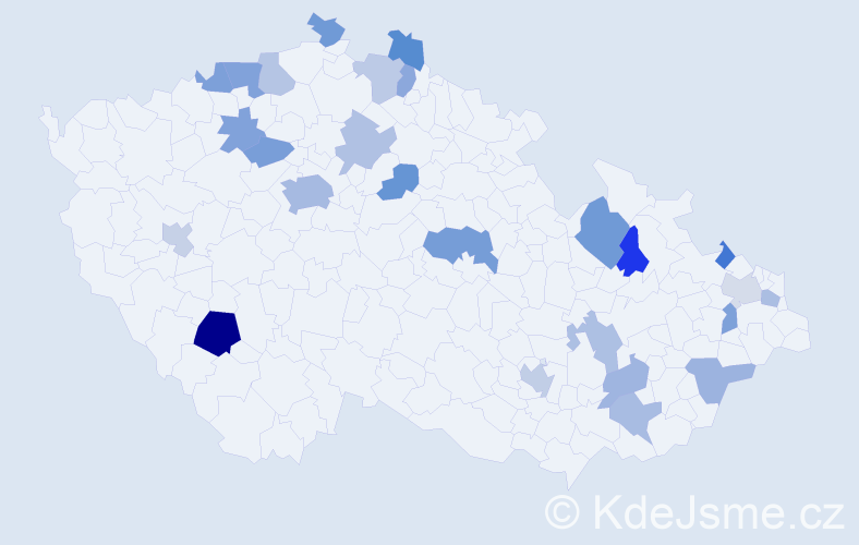 Jméno: 'Ramon', počet výskytů 41 v celé ČR