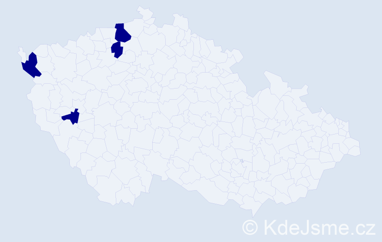 Jméno: 'Iozefina', počet výskytů 4 v celé ČR