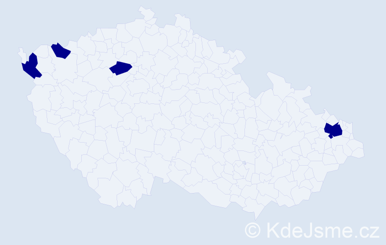 Jméno: 'Thuong Huyen', počet výskytů 4 v celé ČR