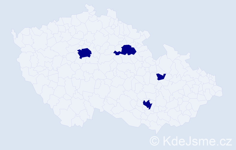 Jméno: 'John Anthony', počet výskytů 4 v celé ČR